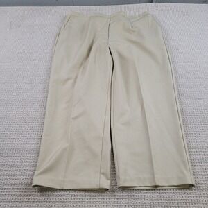 Alfred Dunner Pants Womens 20W Beige Straight‎ Leg w/Pockets Casual